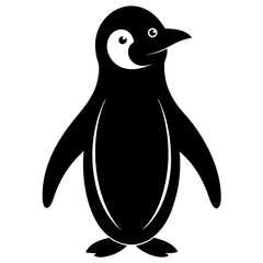 penguin on white