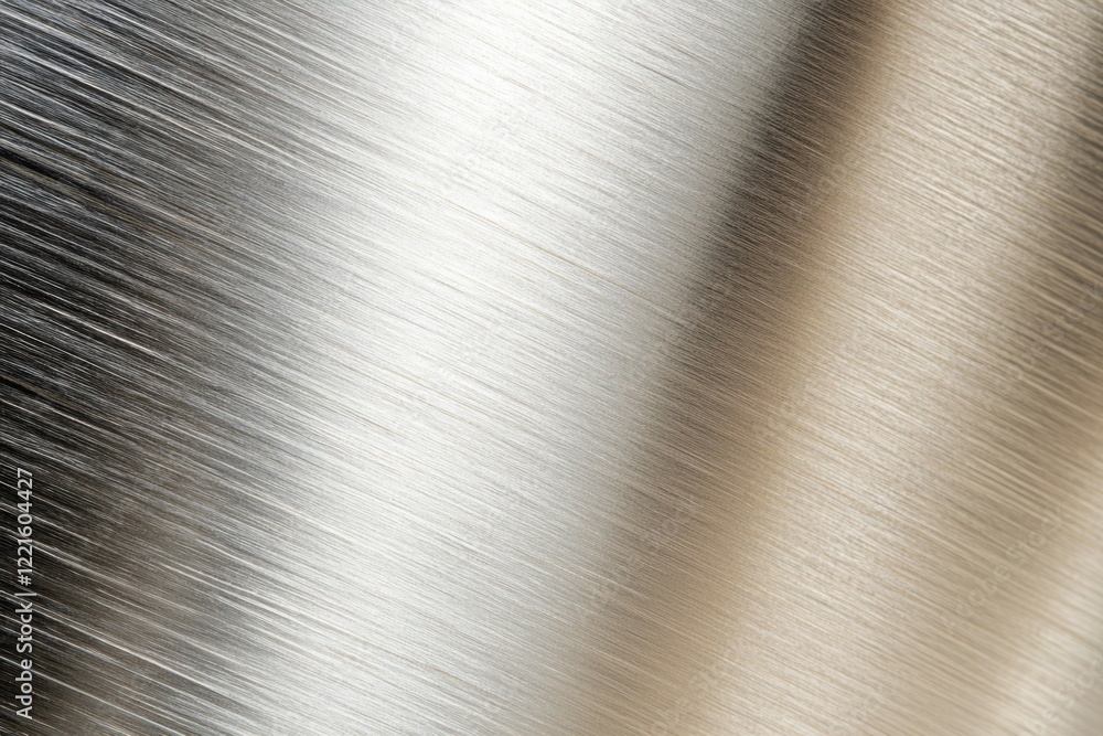 Poster silver metal surface with a pattern of lines and dots