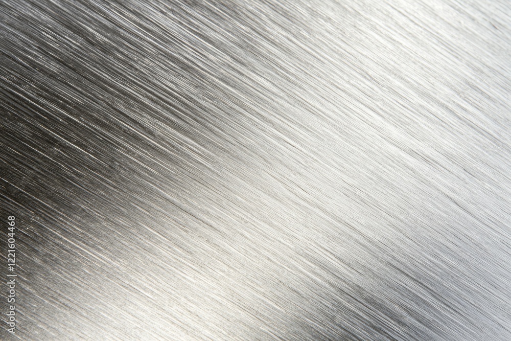 Poster silver surface with a pattern of lines