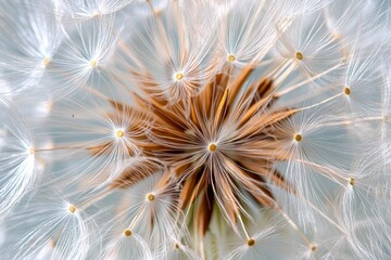Obraz premium Close up of a flower with many small white petals