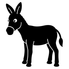 animal, horse, donkey, cartoon, mammal, vector, farm, illustration, isolated, nature, animals, silhouette, goat, wild, dog, deer, white, drawing, brown, tail, art, cute, mule, pony, wildlife