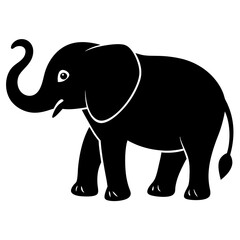 elephant, animal, isolated, mammal, wildlife, wild, zoo, trunk, big, nature, vector, white, large, safari, cartoon, baby, illustration, standing, animals, gray, walking, symbol, pachyderm, rhinoceros,