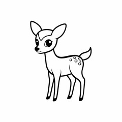 vector image of a deer