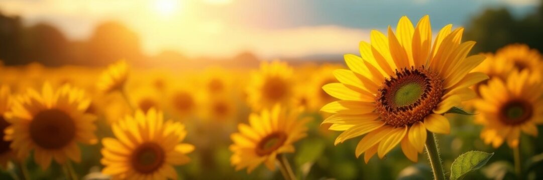 Hiboux avec des fleurs de marguerite et de sunflower, soleil, hiboux