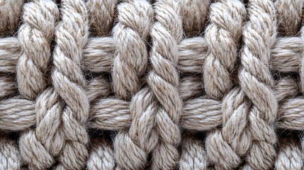 Close up view of a colorful knitted blanket showcasing intricate patterns and textures