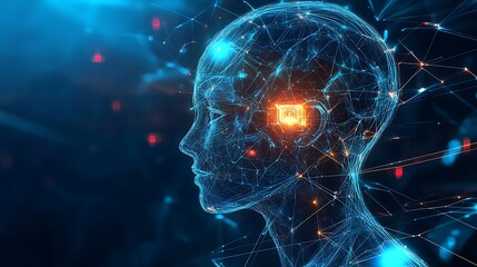 AI abstract wallpaper with vibrant artificial intelligence design