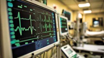 An informative image showing advanced medical equipment in an intensive care unit, highlighting the importance of technology in healthcare and patient monitoring.