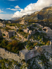 fantasy Haj-Nehaj fortress in Sutomore, Montenegro
