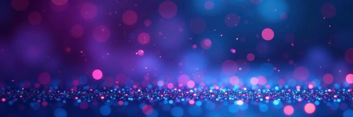 High definition of falling glittering particles on an elegant blue-purple background, high definition, glitter, backdrop