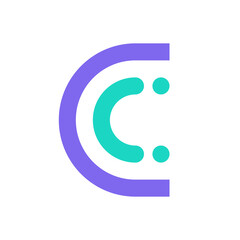 Letter C people simple modern logo design