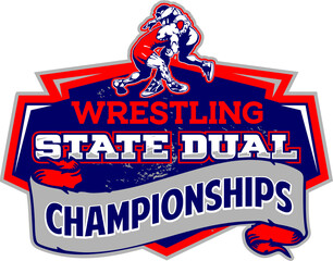 Naklejka premium sport wrestling, taekwondo, swim & dive