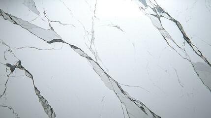 Fototapeta premium White marble texture, cracked veins, background light, design element