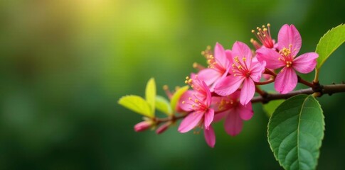 Obraz premium honeysuckle lat Lonicera caprifolium in full bloom on a branch, nature, foliage