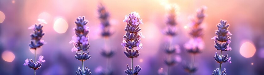 Blooming lavender fields nature photography serene environment close-up view beauty of flora