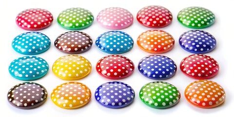 Colorful Polka Dot Discs