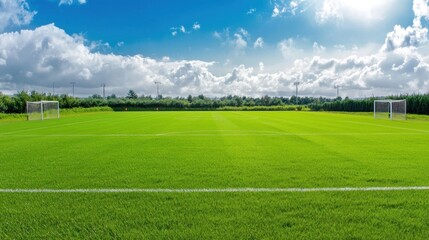 Sunny Day at the Soccer Field