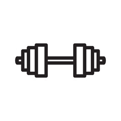 Barbell and Dumbell icon design element suitable for websites, print design or app