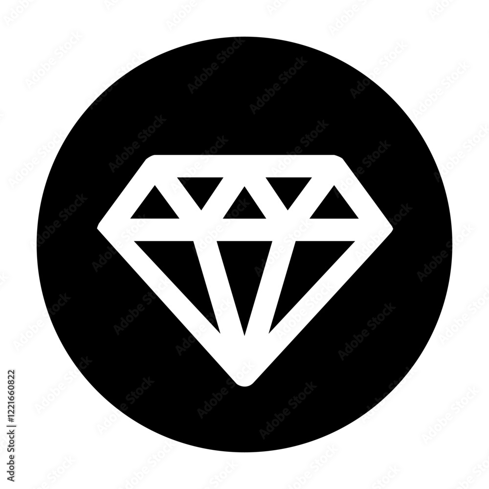 Poster diamond icon vector design template simple and clean
