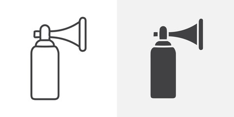 Air horn icon Outline vector sign
