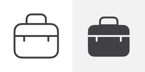 Briefcase icon Outline vector sign