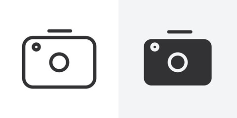 Camera icon Outline vector sign