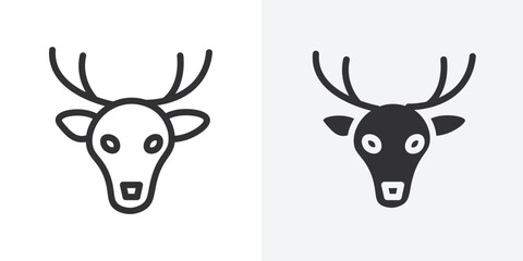 Deer animal icon Outline vector sign