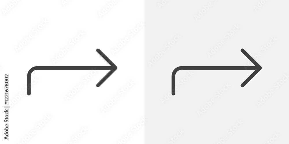 Poster directions icon outline vector sign