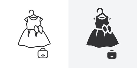 Fashion boutique icon Outline vector sign