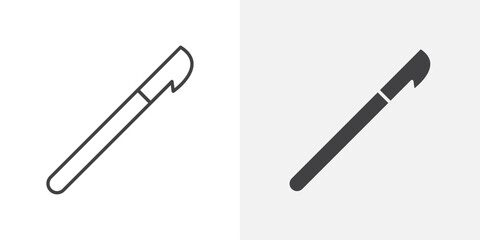 Harpoon icon Outline vector sign