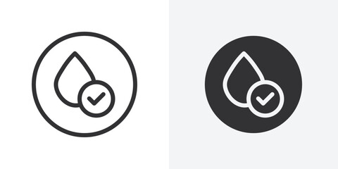 hypoallergenic icon Outline vector sign