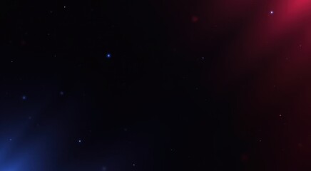 Fototapeta premium Arafed image of a red and blue light shines brightly
