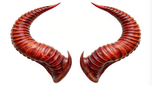 Pair of Red Horns - Powered by Adobe