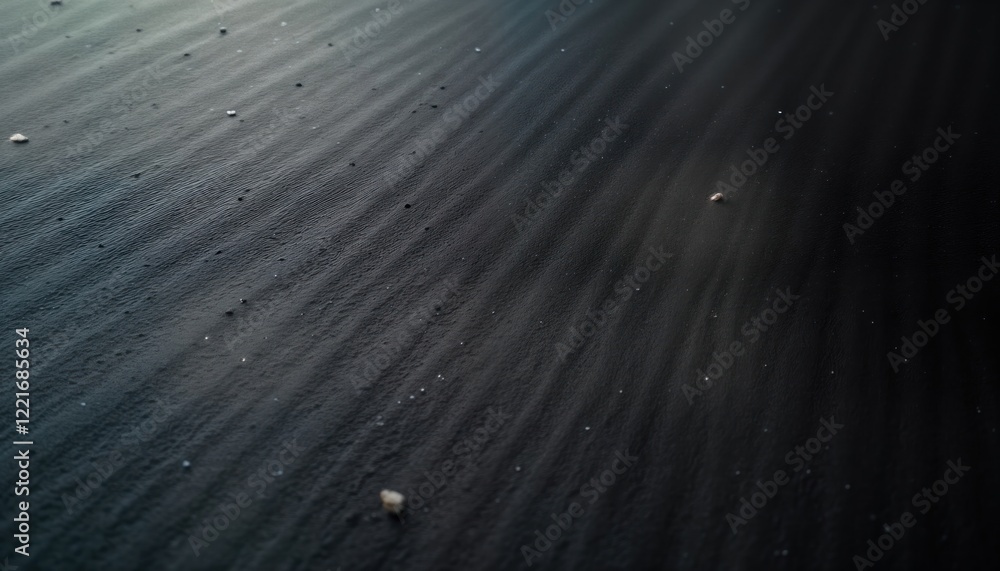 Poster dark textured surface shows wind patterns. abstract design on black background. surface detailed. na