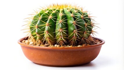 Spherical Cactus in Terracotta Pot
