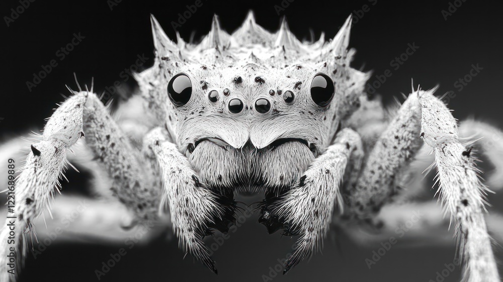 Wall mural this harrowing close up capture of a mysterious spider showcases the arachnid s intricate and ominou