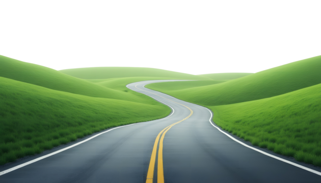 winding road in the mountains