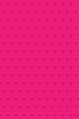 ハートの壁紙（濃いピンク）、縦長背景、パターン、シームレス、マゼンタ、バレンタイン