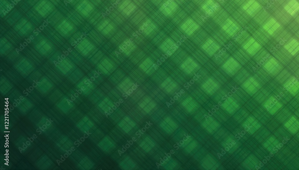 Poster abstract design with diagonal green squares, lines creating textured pattern. stylish background sui