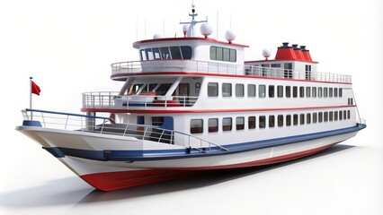 Naklejka premium Passenger Ferry Boat Vessel