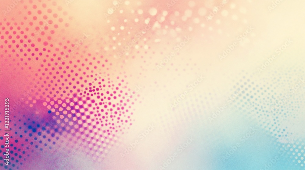 Aufkleber pastel halftone pattern background with colorful gradient effects