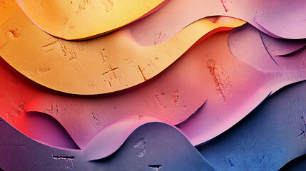 Obraz premium gradient brushstrokes in artistic shapes, highlighted on a soft textured background 