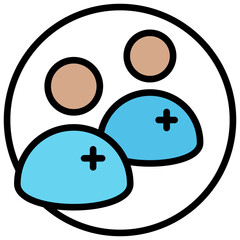 Primary Care Visit Outline Color Icon