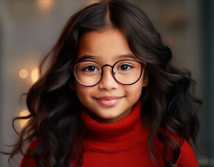 Fototapeta premium Niedliches kleines Mädchen