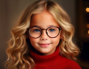 Obraz premium Blondes junges Mädchen