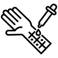 Allergy Testing Outline Icon