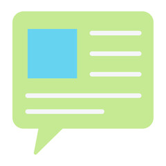 Descriptive Linguistic Flat Icon