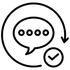 Naklejka premium Revitalization Outline Icon