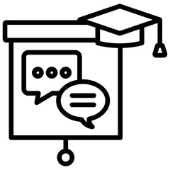 Bilingual Education Outline Icon