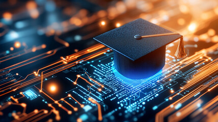 Digital Graduation Education Meets Technology in a Futuristic Concept