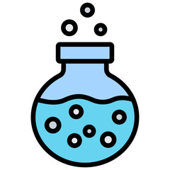 Ideal Gas Law Outline Color Icon